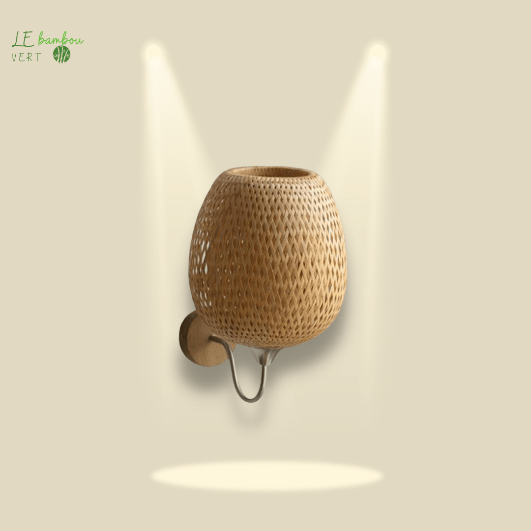 Applique Murale Bulbe Style Cozi le bambou vert