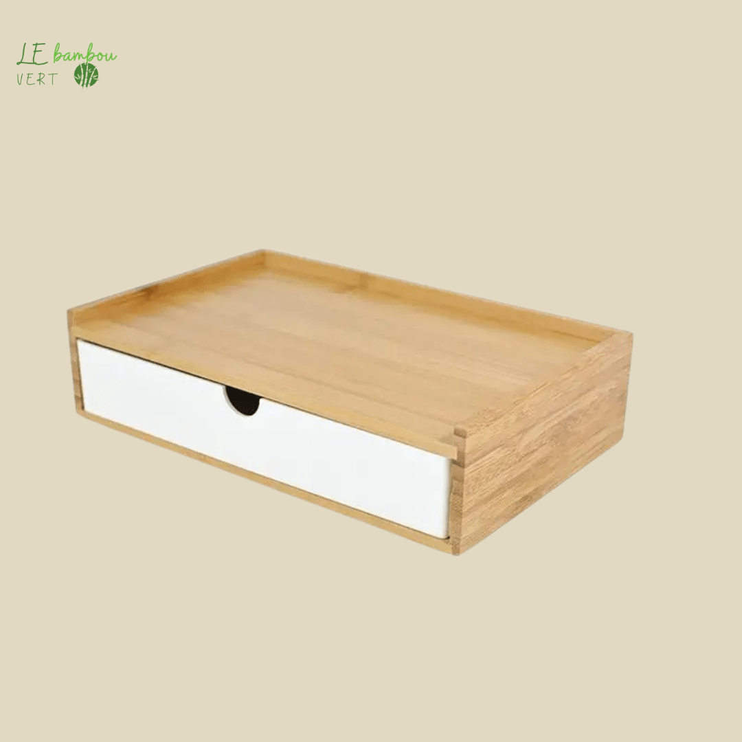 Boîte de Rangement en Bambou 1 à 3 niveaux le bambou vert