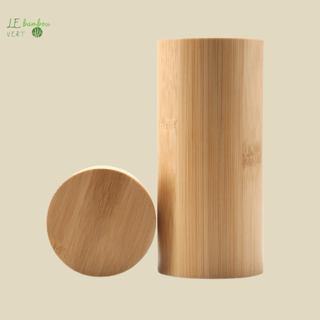 Étui à Lunettes Cylindrique en Bambou 1005005350553304-A le bambou vert