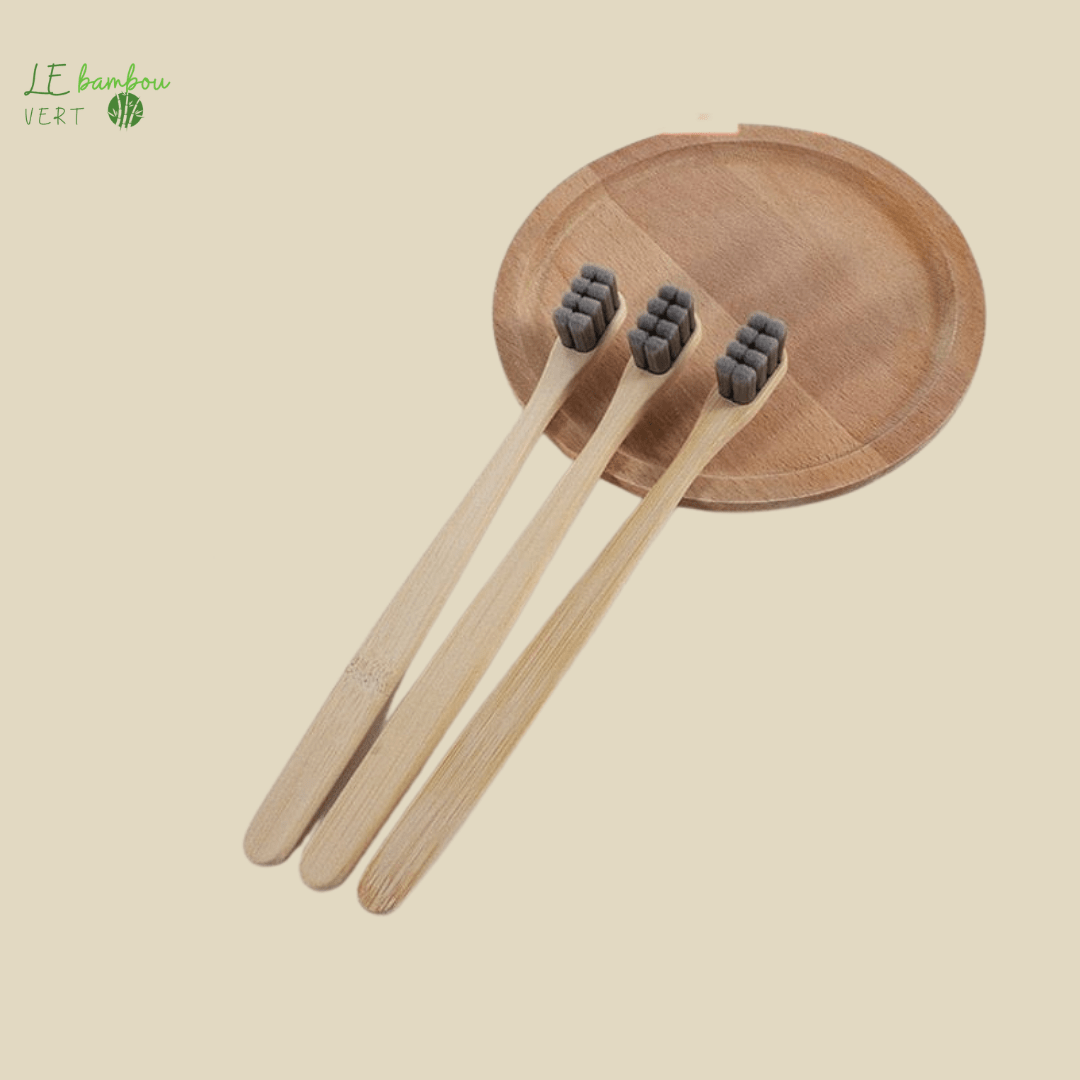 Brosse à dents en Fibre de Bambou 1 à 5pcs 1005003037728019-1pcs Black le bambou vert