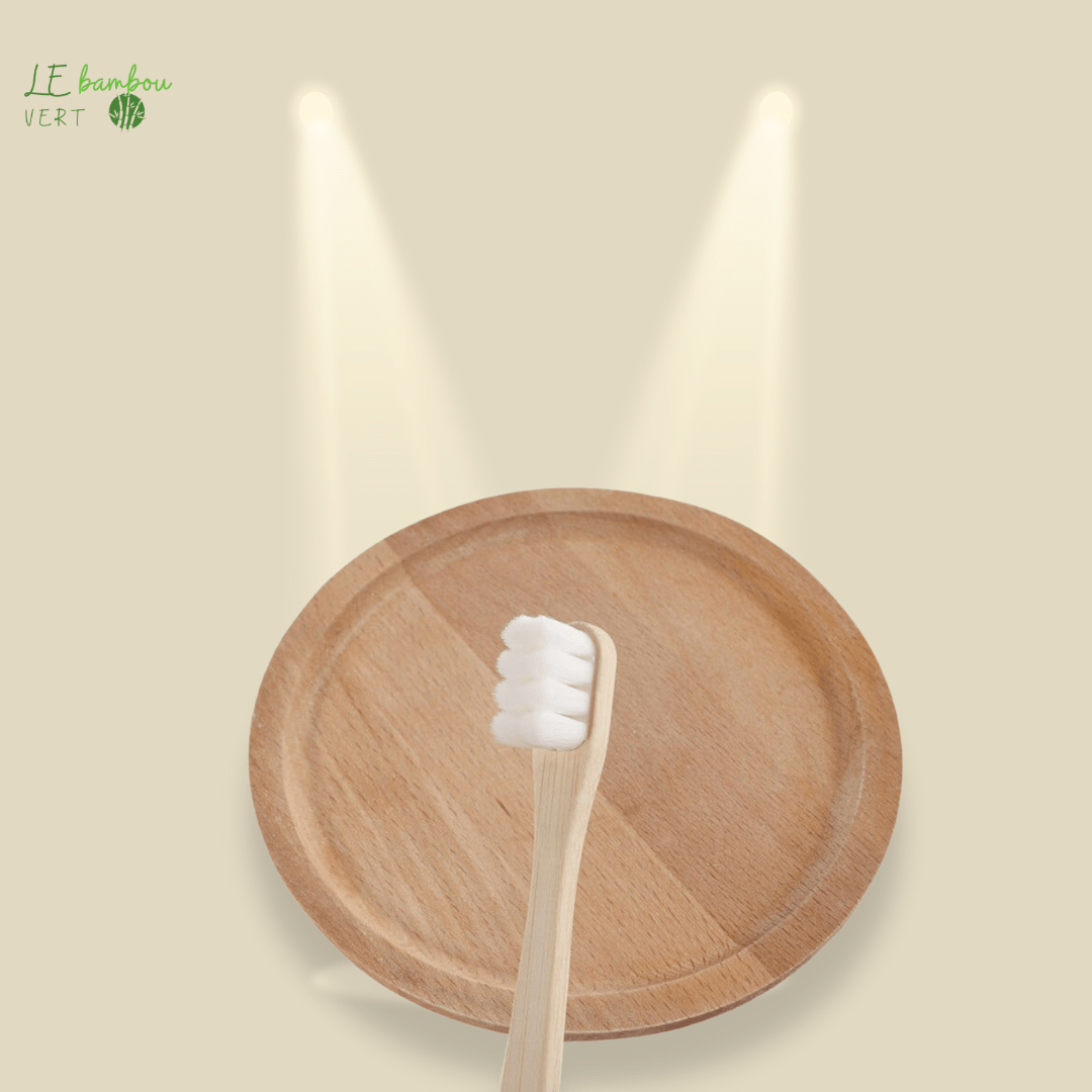 Brosse à dents en Fibre de Bambou 1 à 5pcs le bambou vert