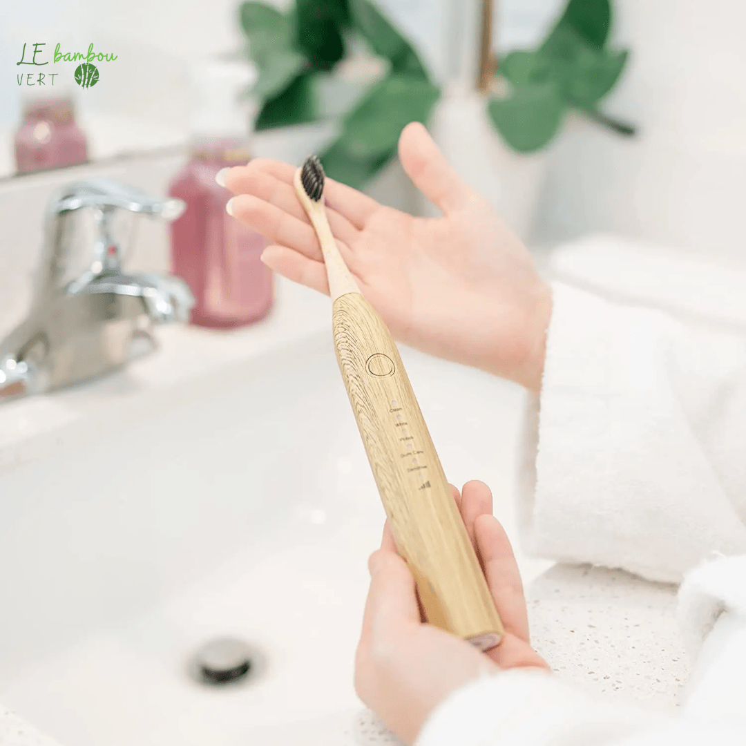 Brosses à Dents Électriques en Bambou Kit Complet 1005004654489071-T2 D2 With Retail le bambou vert