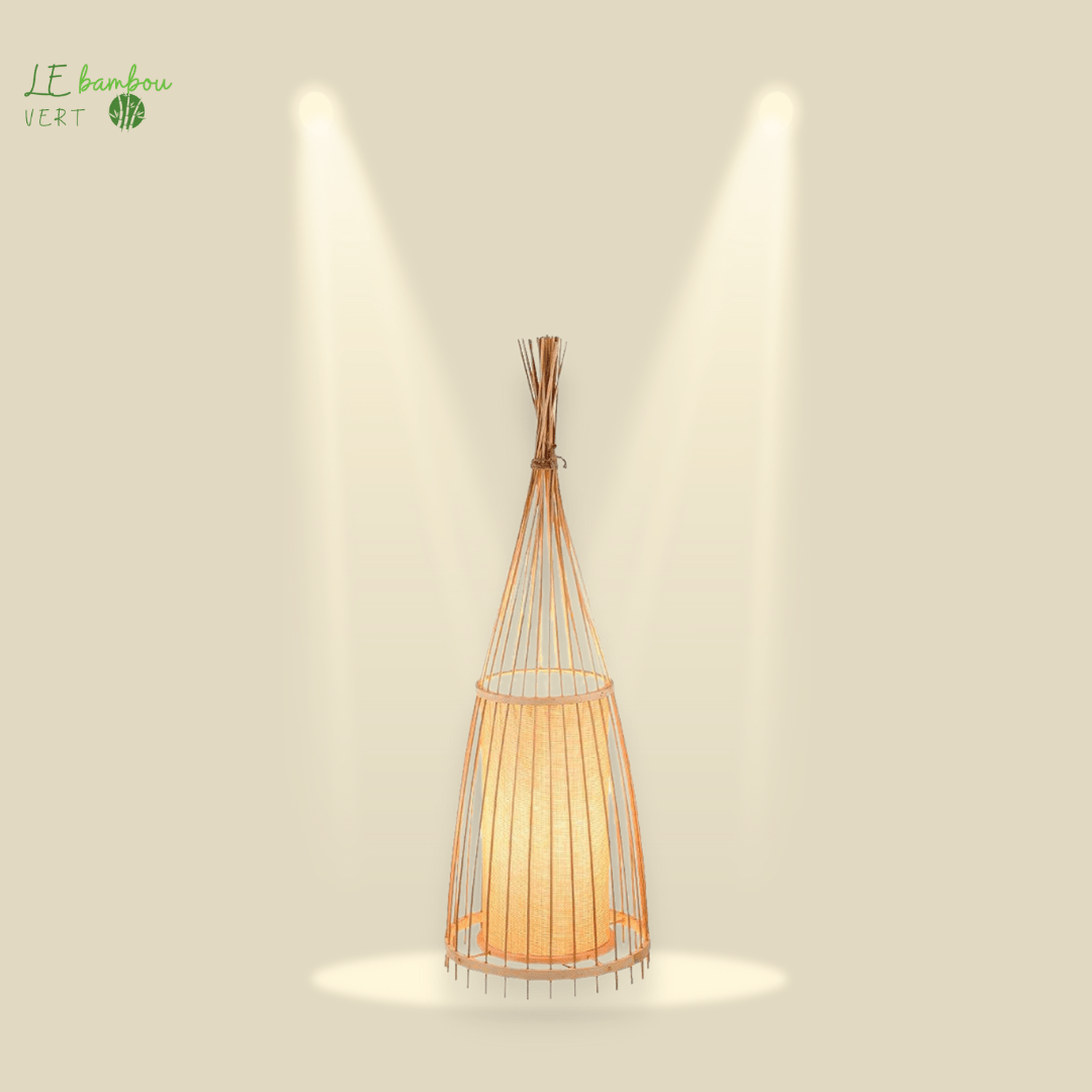Lampe Bambou pour table de salon le bambou vert