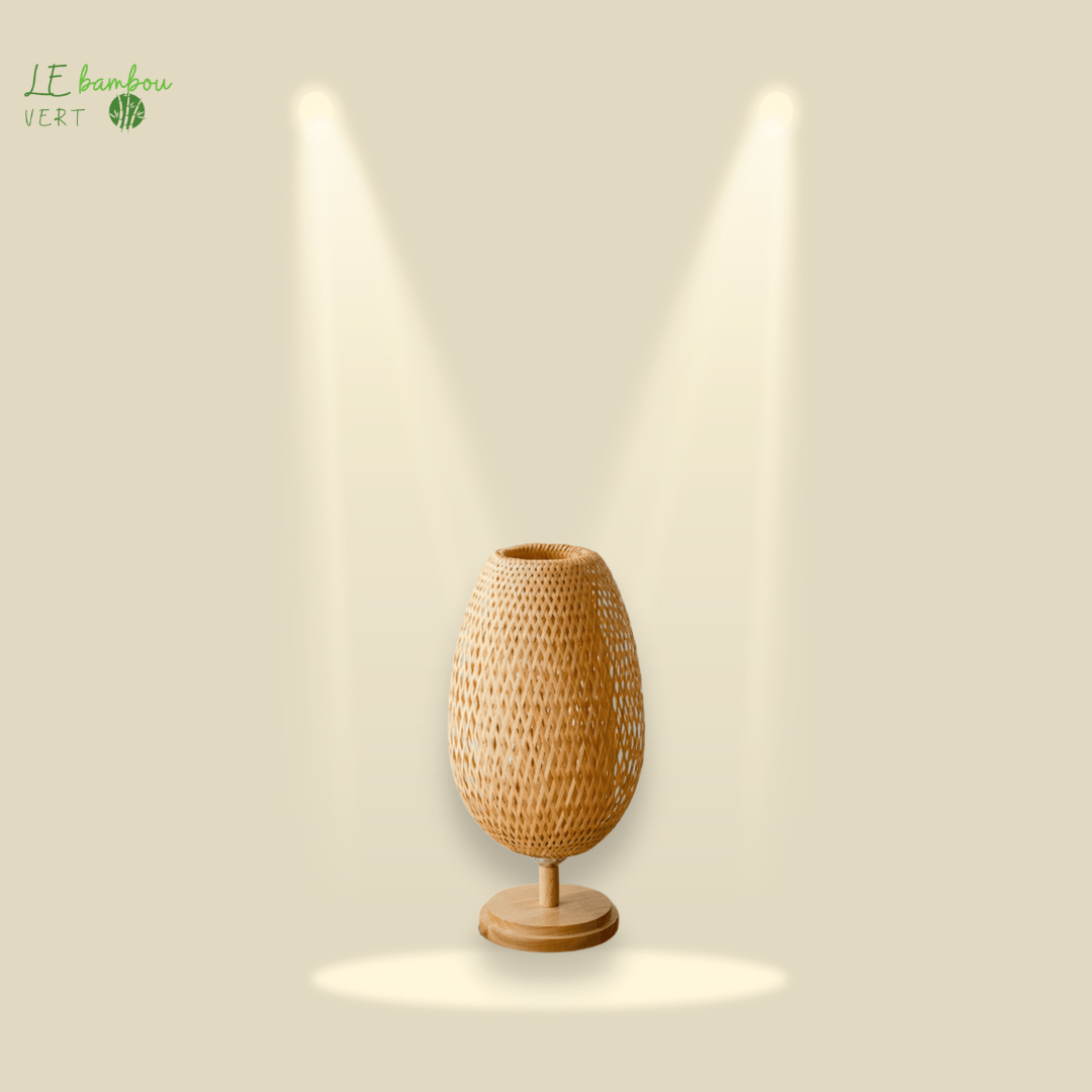 Lampe Bambou pour Table de Chevet le bambou vert
