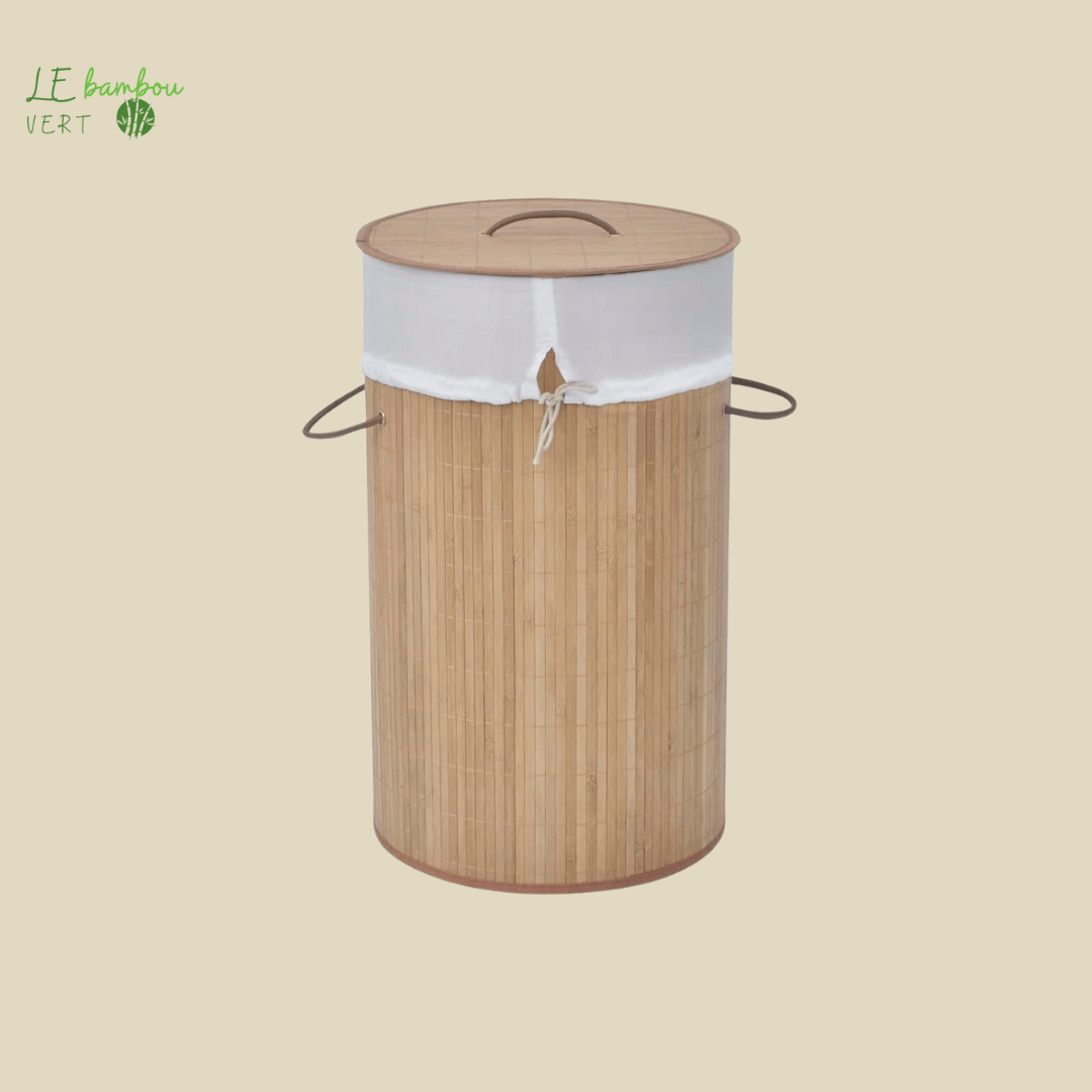 Panier à Linge Rond Bambou Naturel 8718475964216 242723 le bambou vert