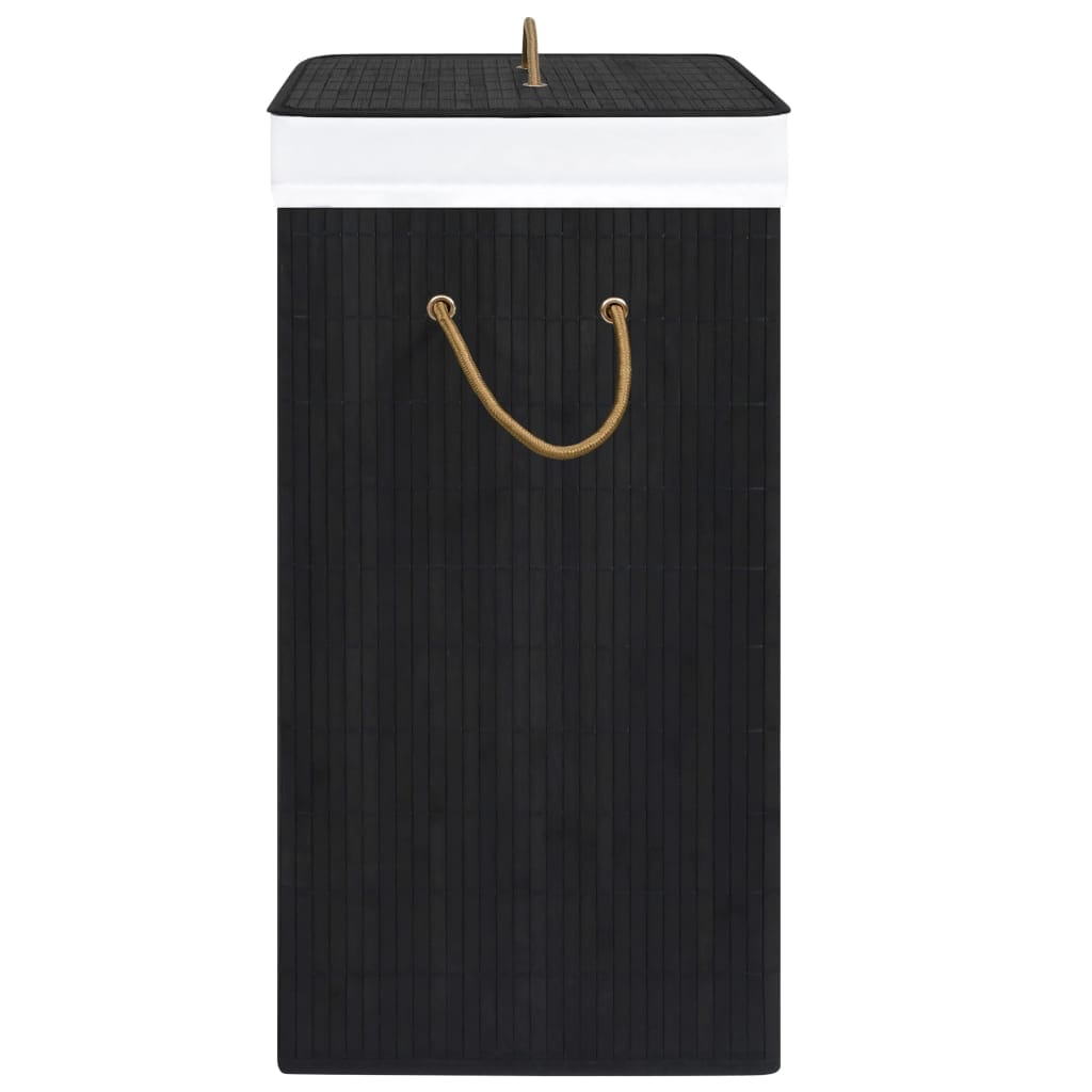 Panier à Linge en Bambou Noir 8720286010792 320758 le bambou vert
