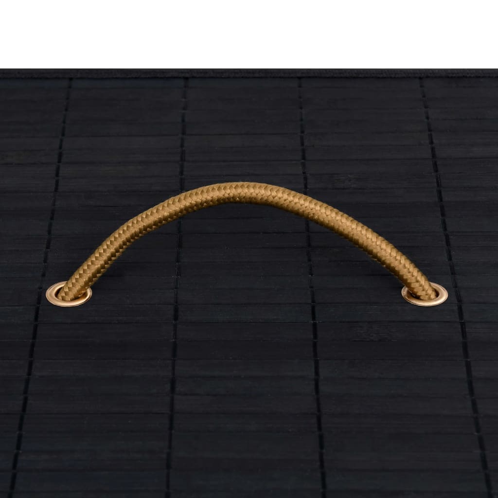 Panier à Linge en Bambou Noir 8720286010792 320758 le bambou vert