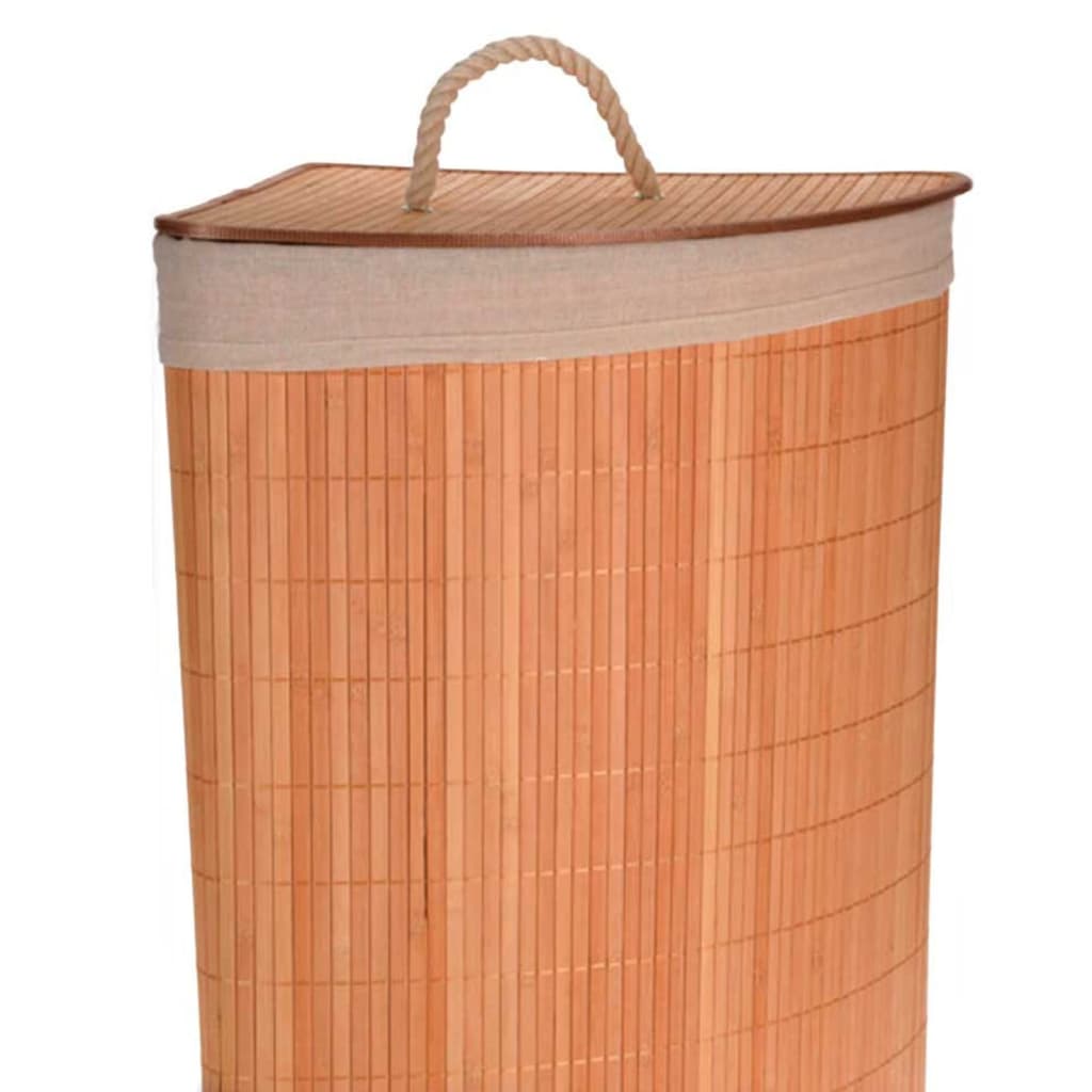 Panier à linge d'angle Bambou 8720573138536 442475 le bambou vert