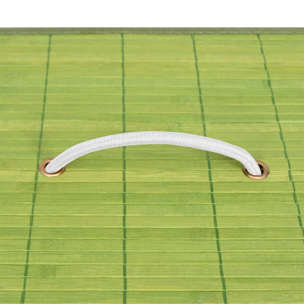 Panier à Linge en Bambou Vert 8720286010754 320754 le bambou vert