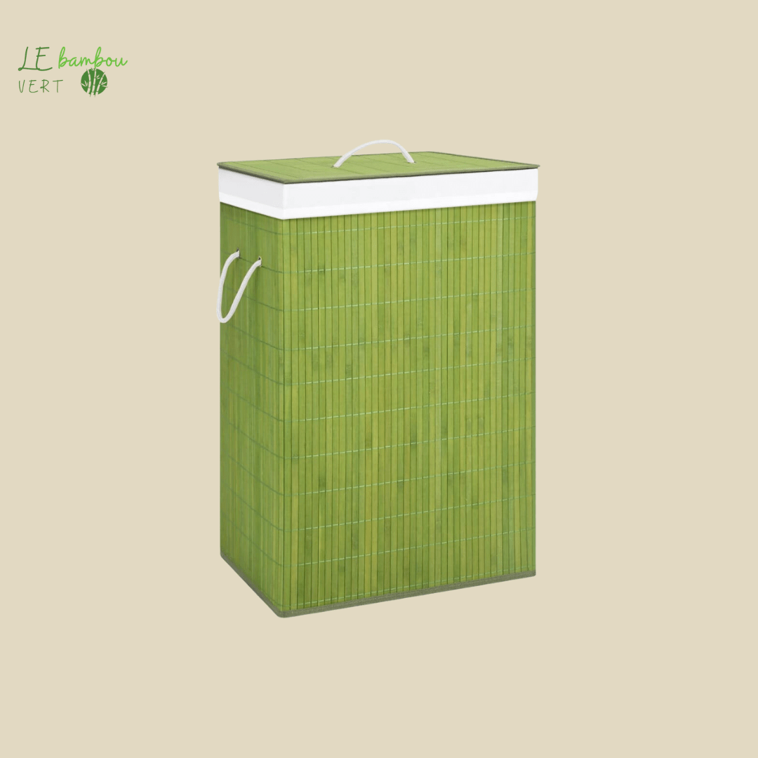 Panier à Linge en Bambou Vert 8720286010754 320754 le bambou vert