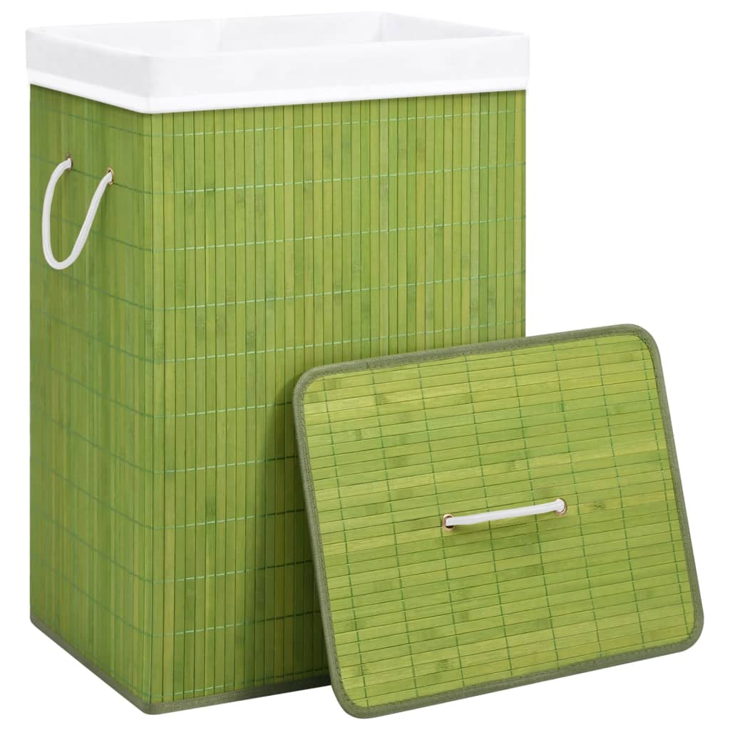 Panier à Linge en Bambou Vert 8720286010754 320754 le bambou vert