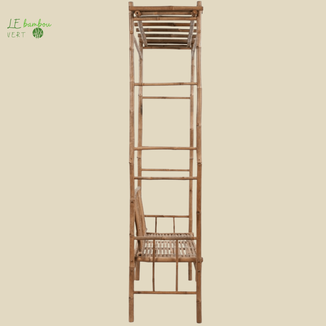 Banc de jardin en Bambou avec Pergola 8718475909187 41501 le bambou vert