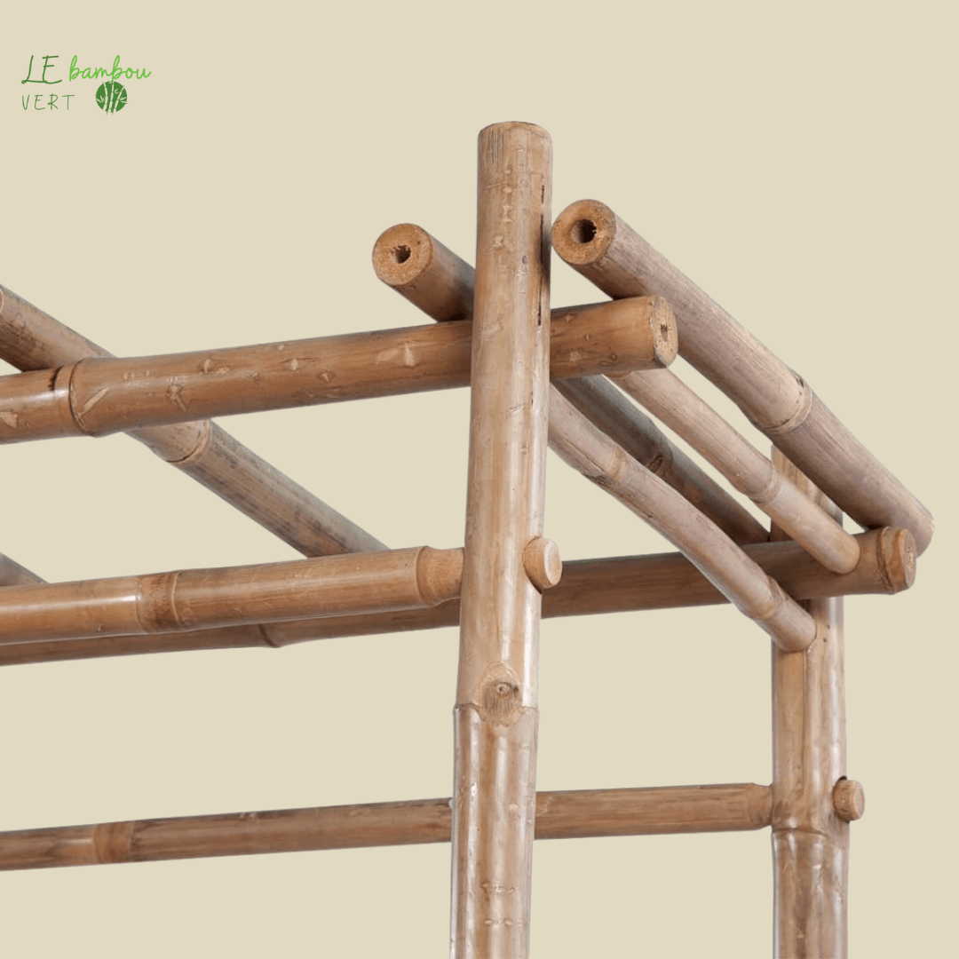Banc de jardin en Bambou avec Pergola 8718475909187 41501 le bambou vert