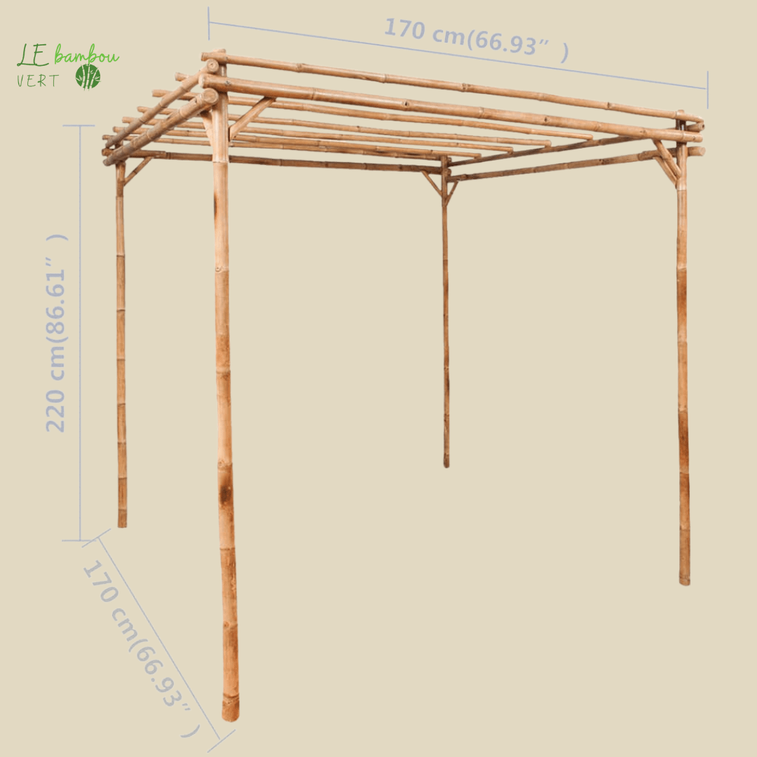 Pergola Bambou Extérieur 8719883807041 49296 le bambou vert