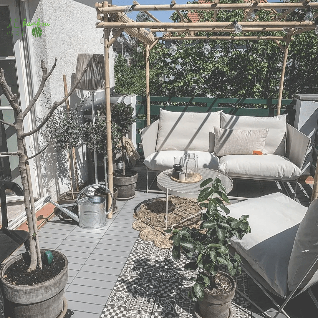 Pergola Bambou Extérieur 8719883807041 49296 le bambou vert