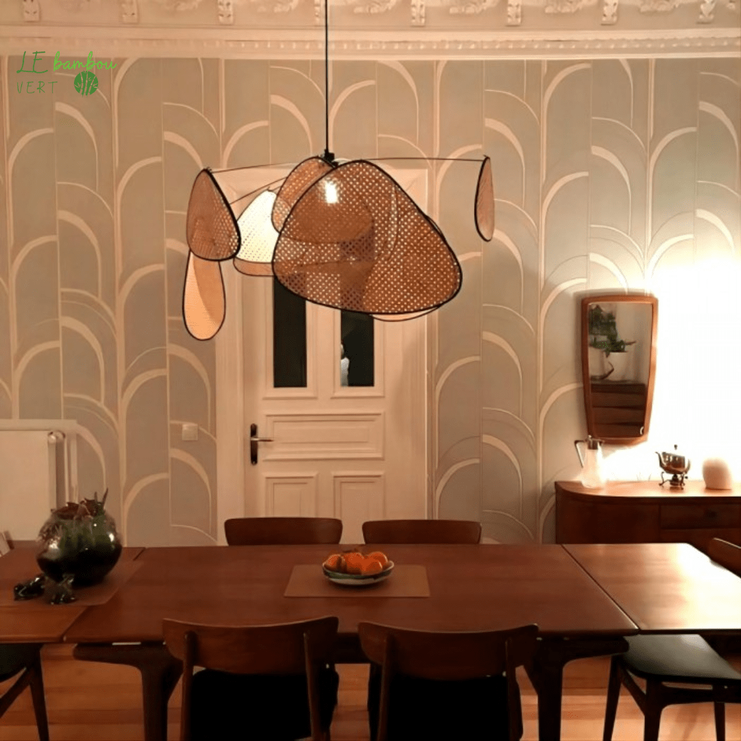 Lustre à Suspension en Bambou Scattered Mode 1005003031188989-D LAMP-Warm White le bambou vert
