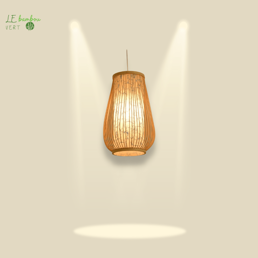 Plafonnier en Bambou Style Accordéon 1005004082386812-H style le bambou vert