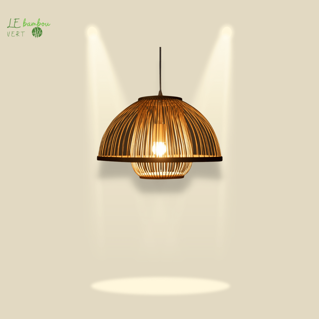 Suspension en Bambou Style Clavier le bambou vert