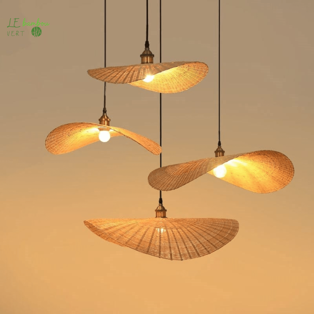 Suspension Bambou Waves  le bambou vert