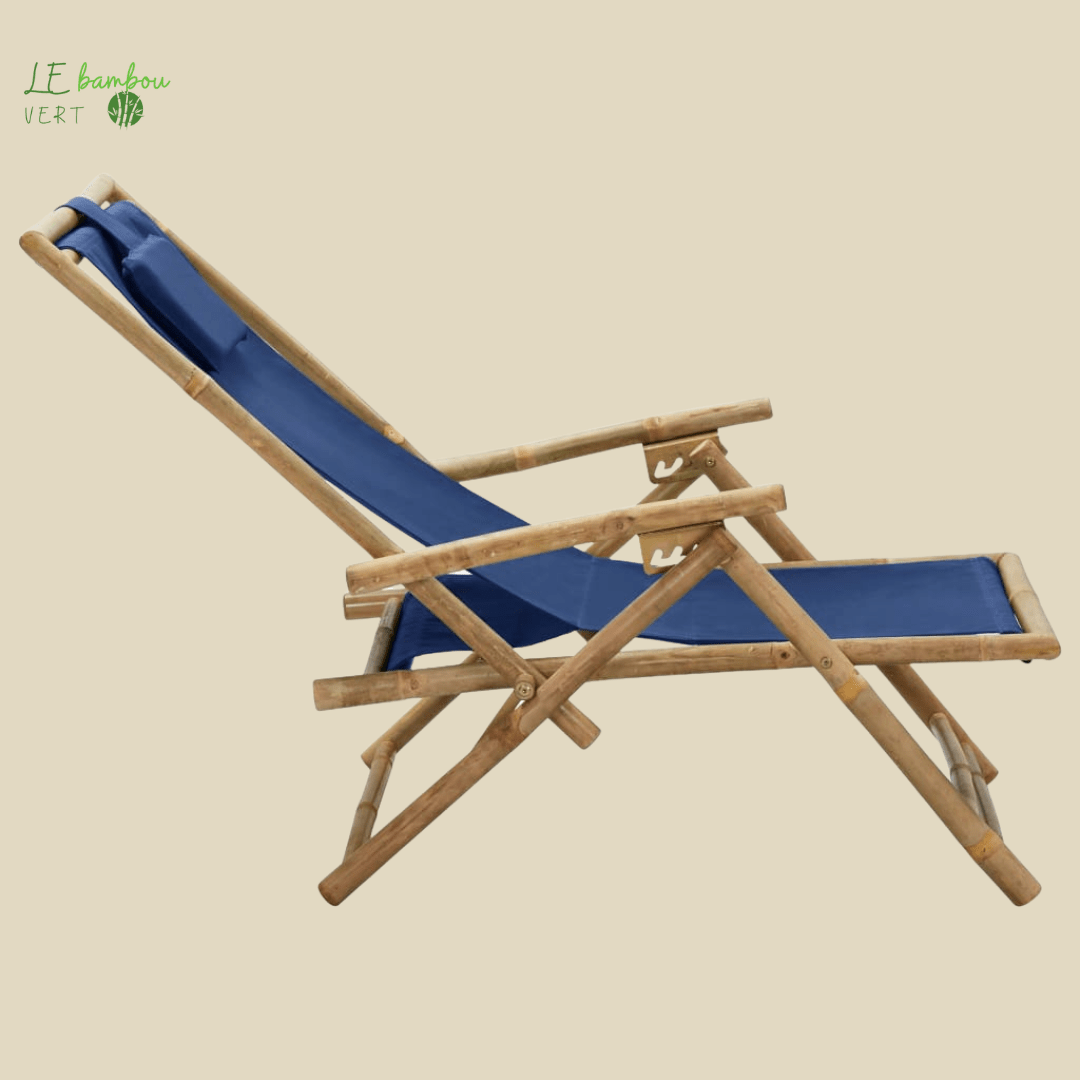 Chaise Longue de Jardin et Relaxation Bleu 8720286135341 313025 le bambou vert