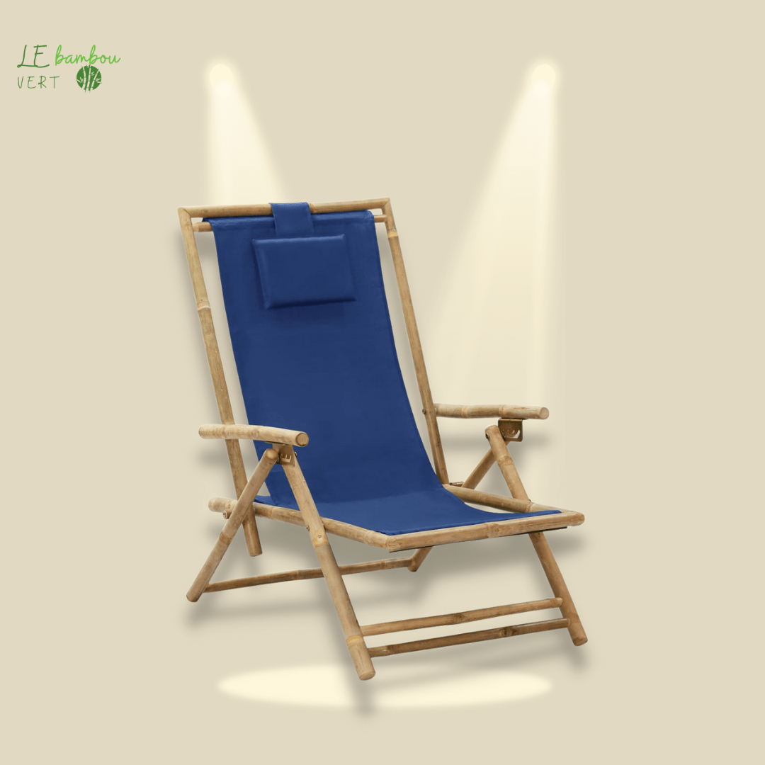 Chaise Longue de Jardin et Relaxation Bleu 8720286135341 313025 le bambou vert