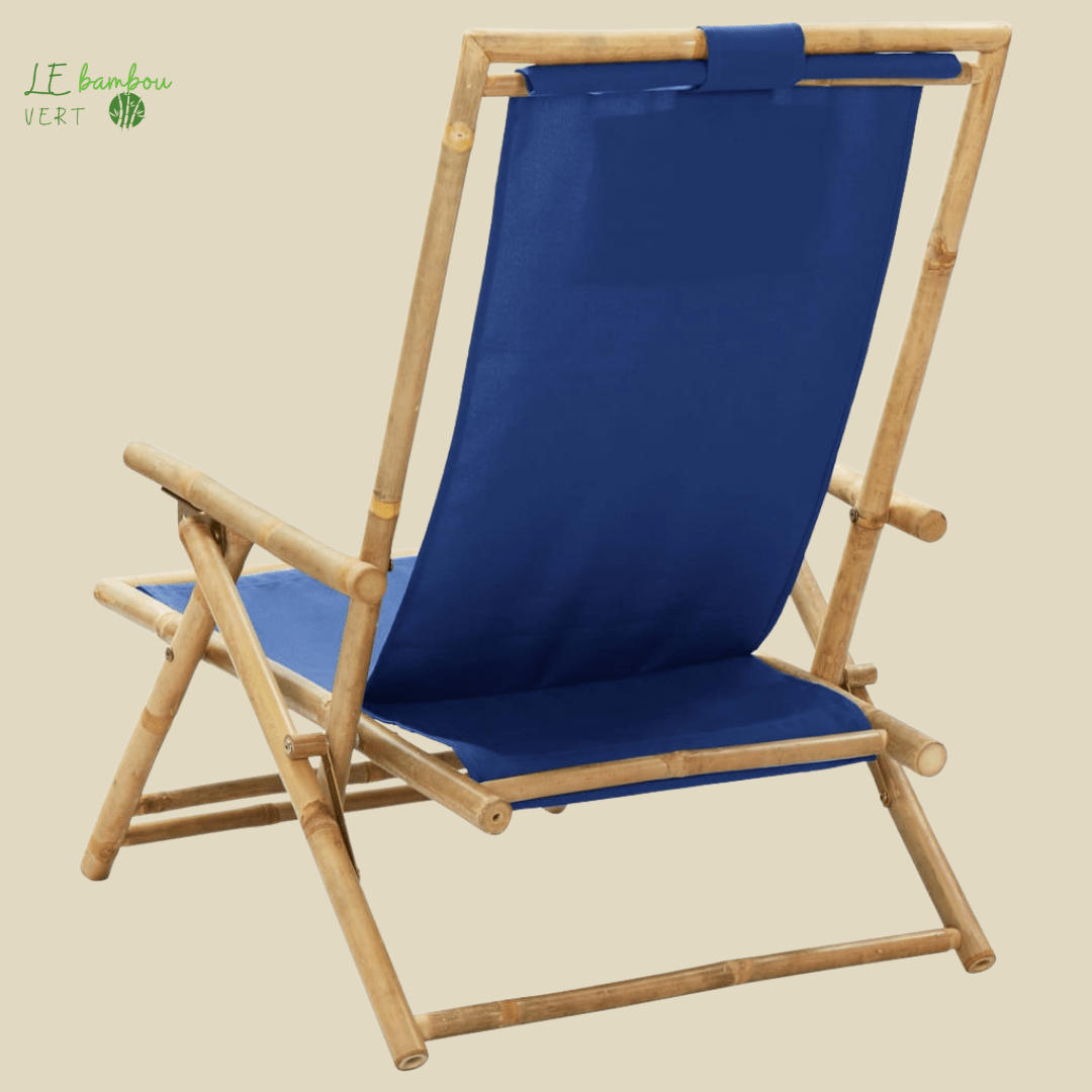 Chaise Longue de Jardin et Relaxation Bleu 8720286135341 313025 le bambou vert
