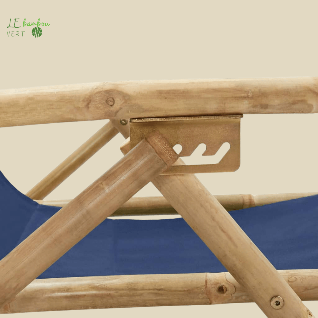 Chaise Longue de Jardin et Relaxation Bleu 8720286135341 313025 le bambou vert