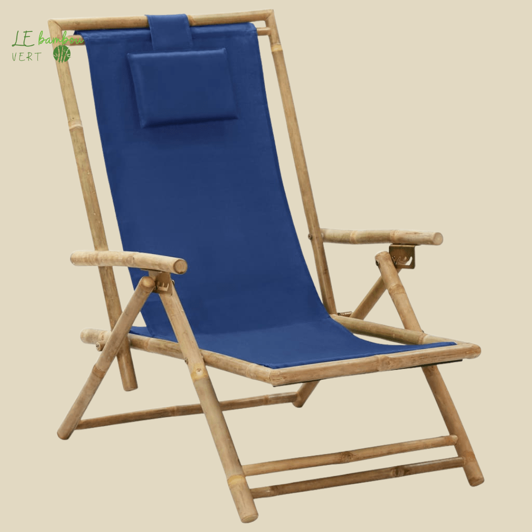 Chaise Longue de Jardin et Relaxation Bleu 8720286135341 313025 le bambou vert