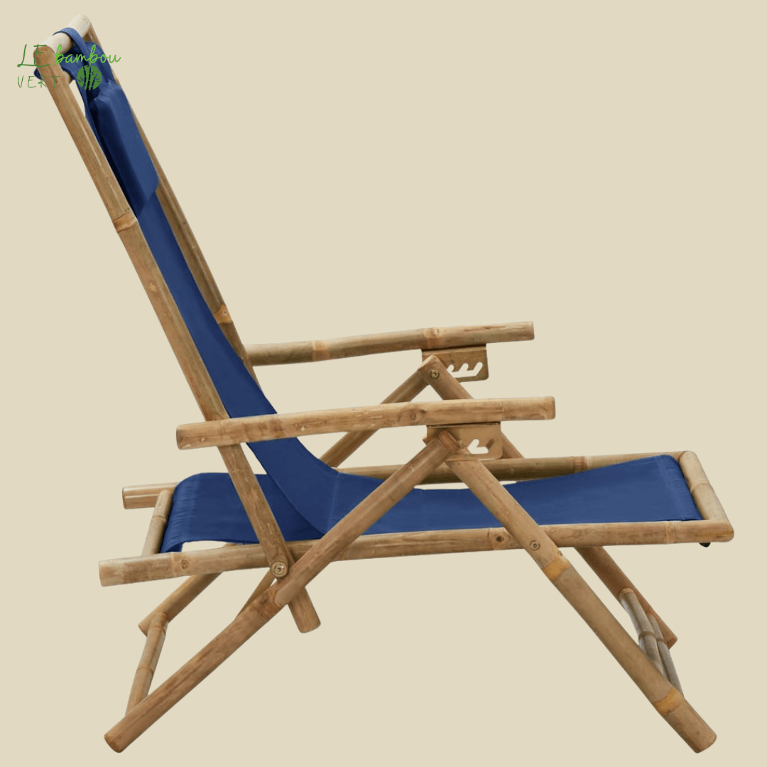 Chaise Longue de Jardin et Relaxation Bleu 8720286135341 313025 le bambou vert