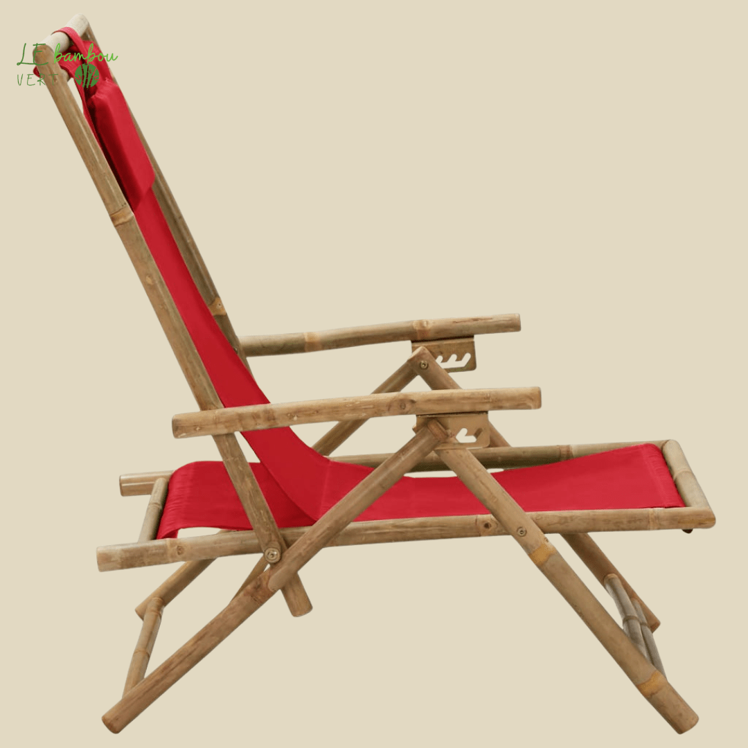 Chaise Inclinable de Relaxation en Bambou 8720286135358 313026 le bambou vert