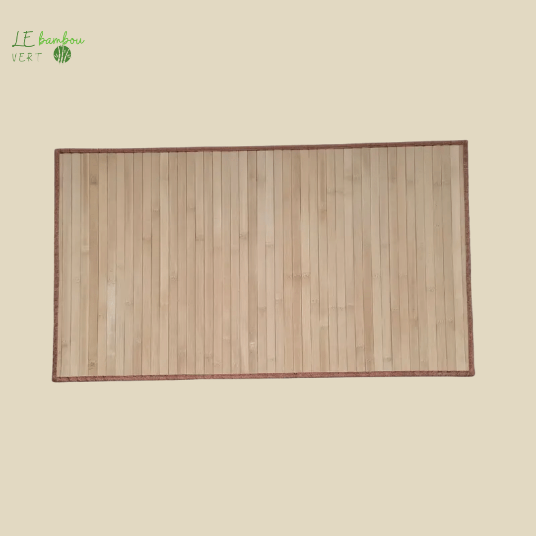 Tapis de sol antidérapant en bambou – 50x80 cm  601100532286236-50*80cm le bambou vert