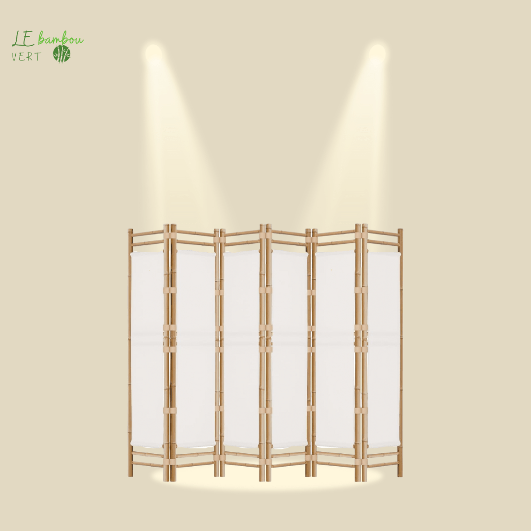 Brise vue Bambou 6 panneaux 240 cm 8720845600655 350626 le bambou vert