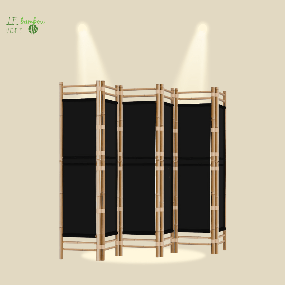 Brise vue Bambou 6 panneaux noir 240 cm 8720845600693 350630 le bambou vert