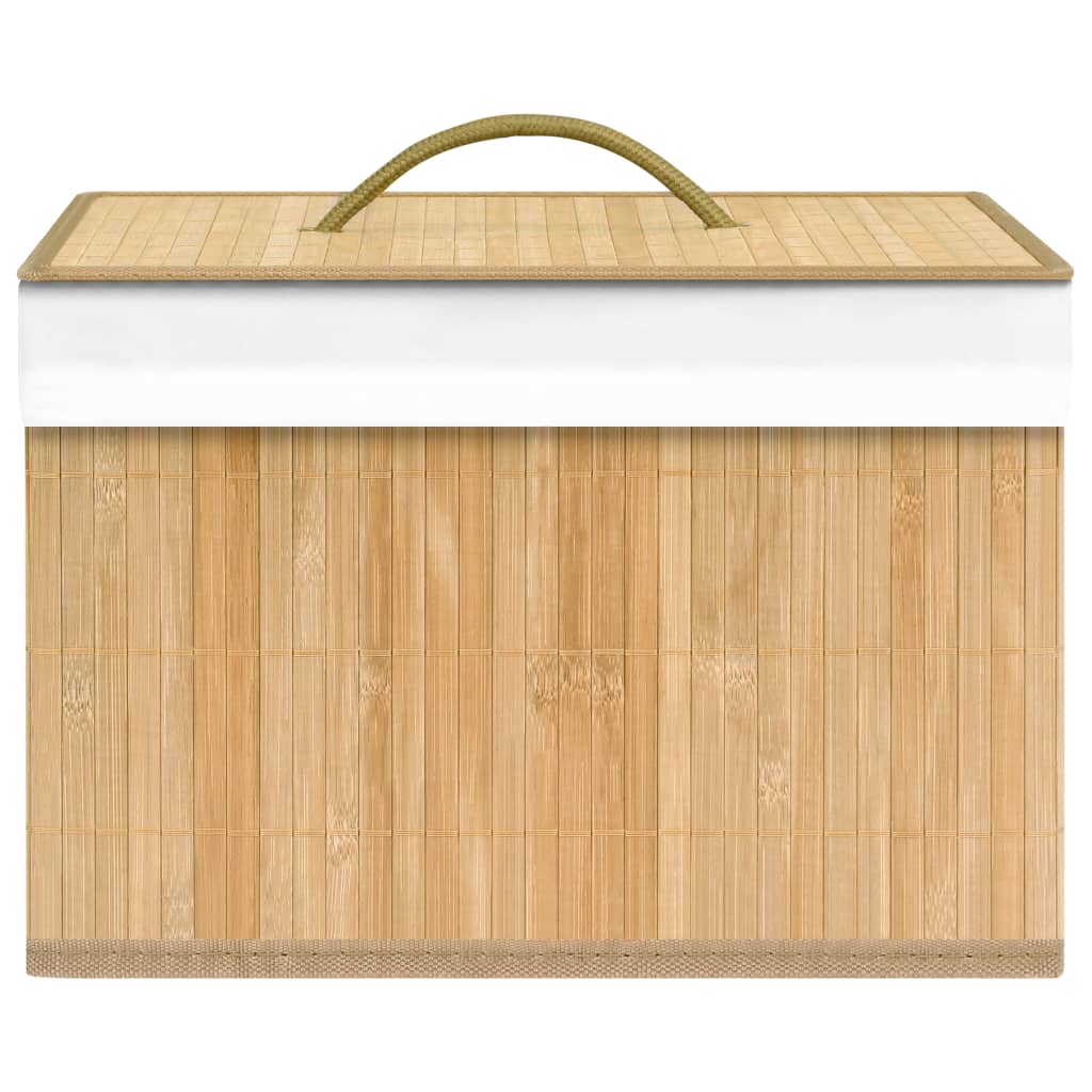 Panier à linge en bambou naturel 8720286010860 320765 le bambou vert