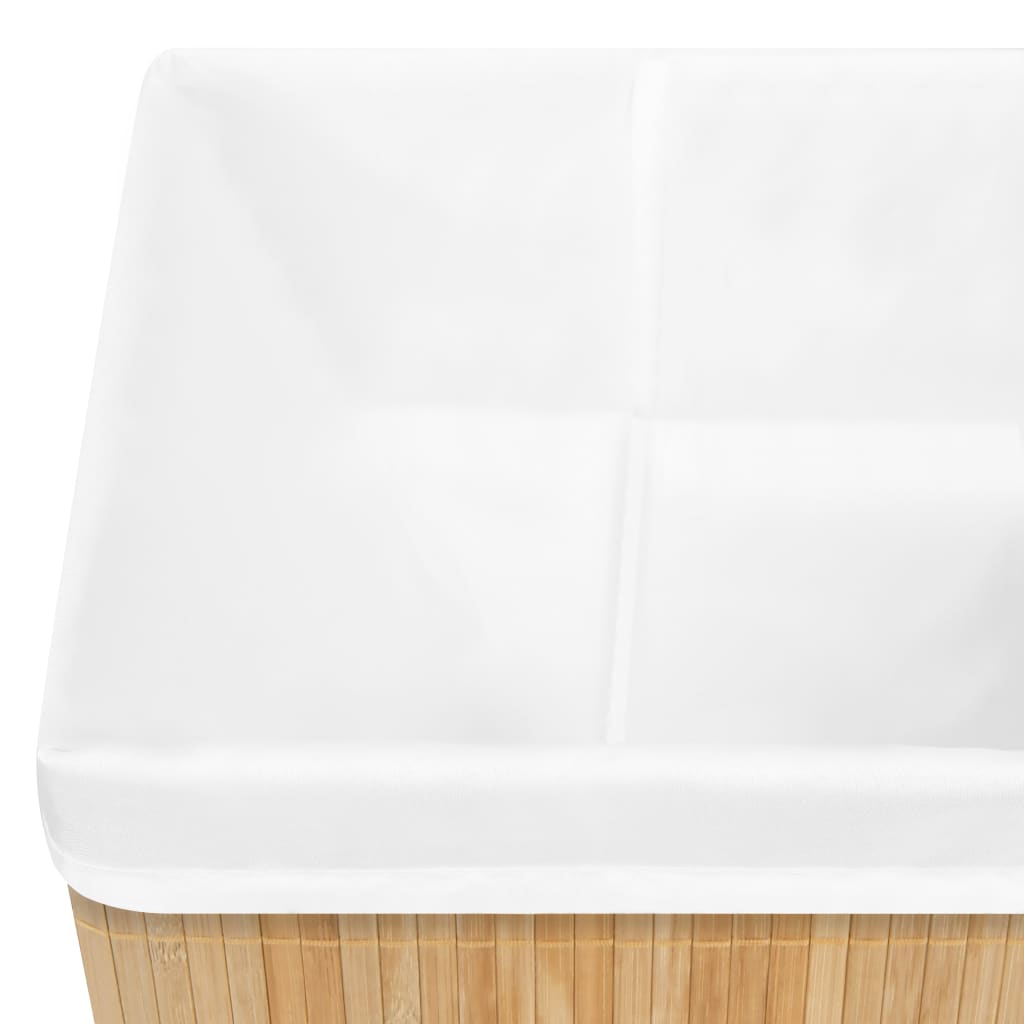 Panier à linge en bambou naturel 8720286010860 320765 le bambou vert