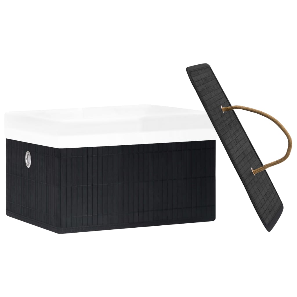 Panier à linge en Bambou Noir 8720286010907 320769 le bambou vert