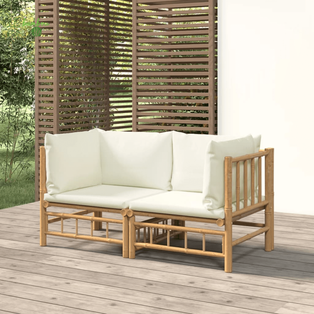 Canapés d'angle bambou extérieur 2pcs 8720845745103 3155182 le bambou vert