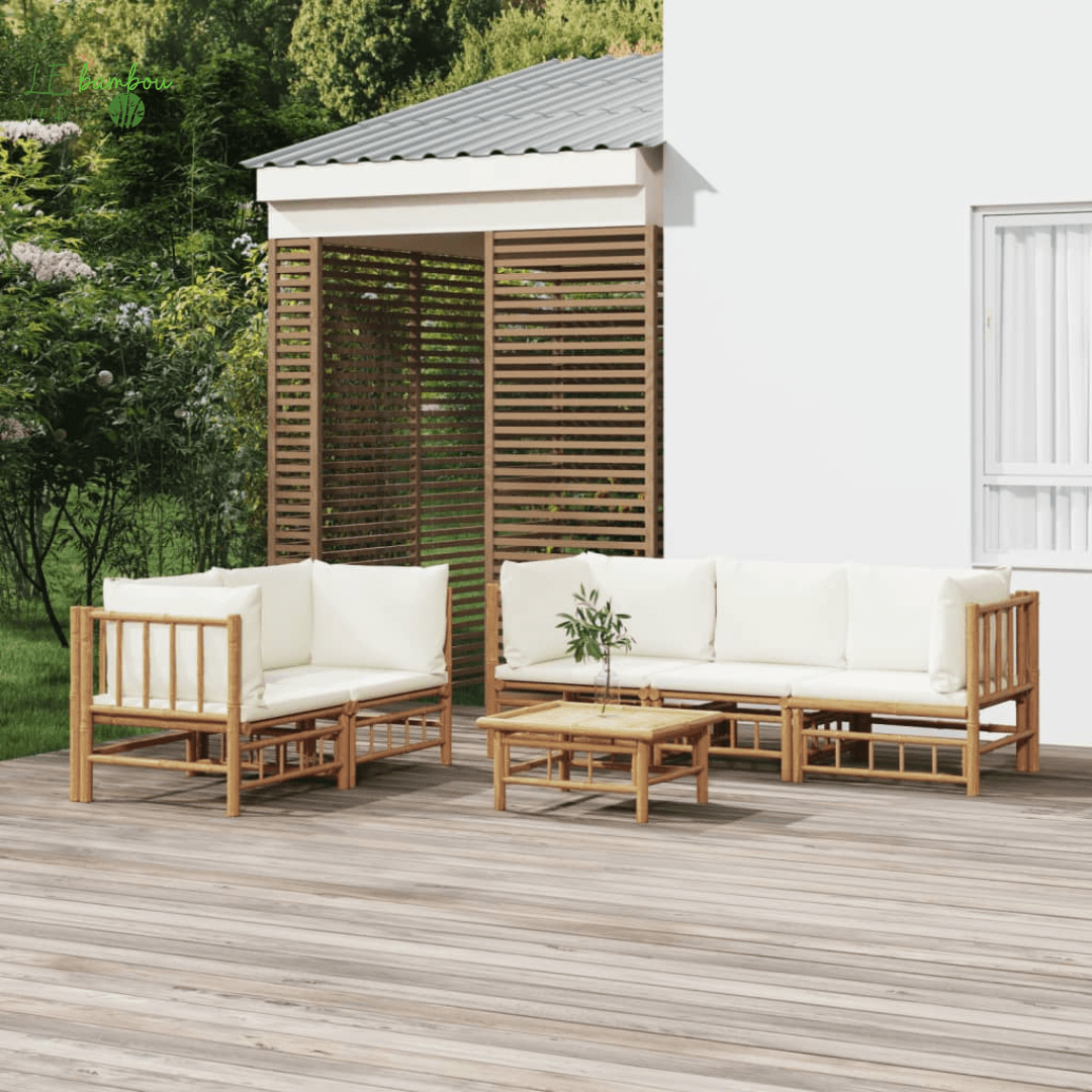 Salon de jardin bambou 8720845745141 3155186 le bambou vert