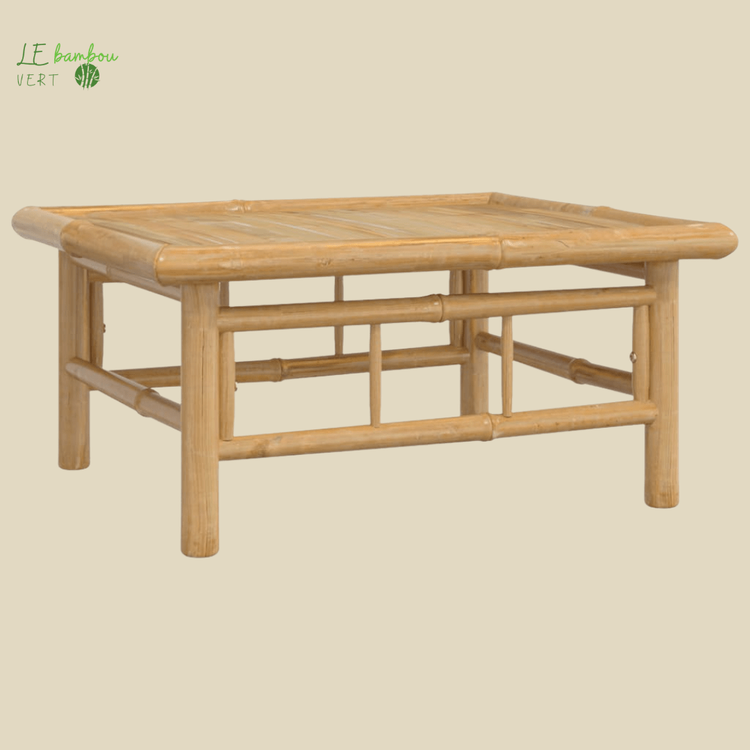 Salon de jardin en bambou 5 pcs le bambou vert