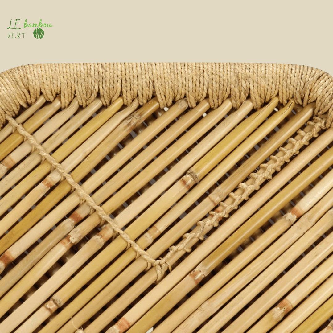 Table basse ronde bambou style Molière 8718475530886 244219 le bambou vert