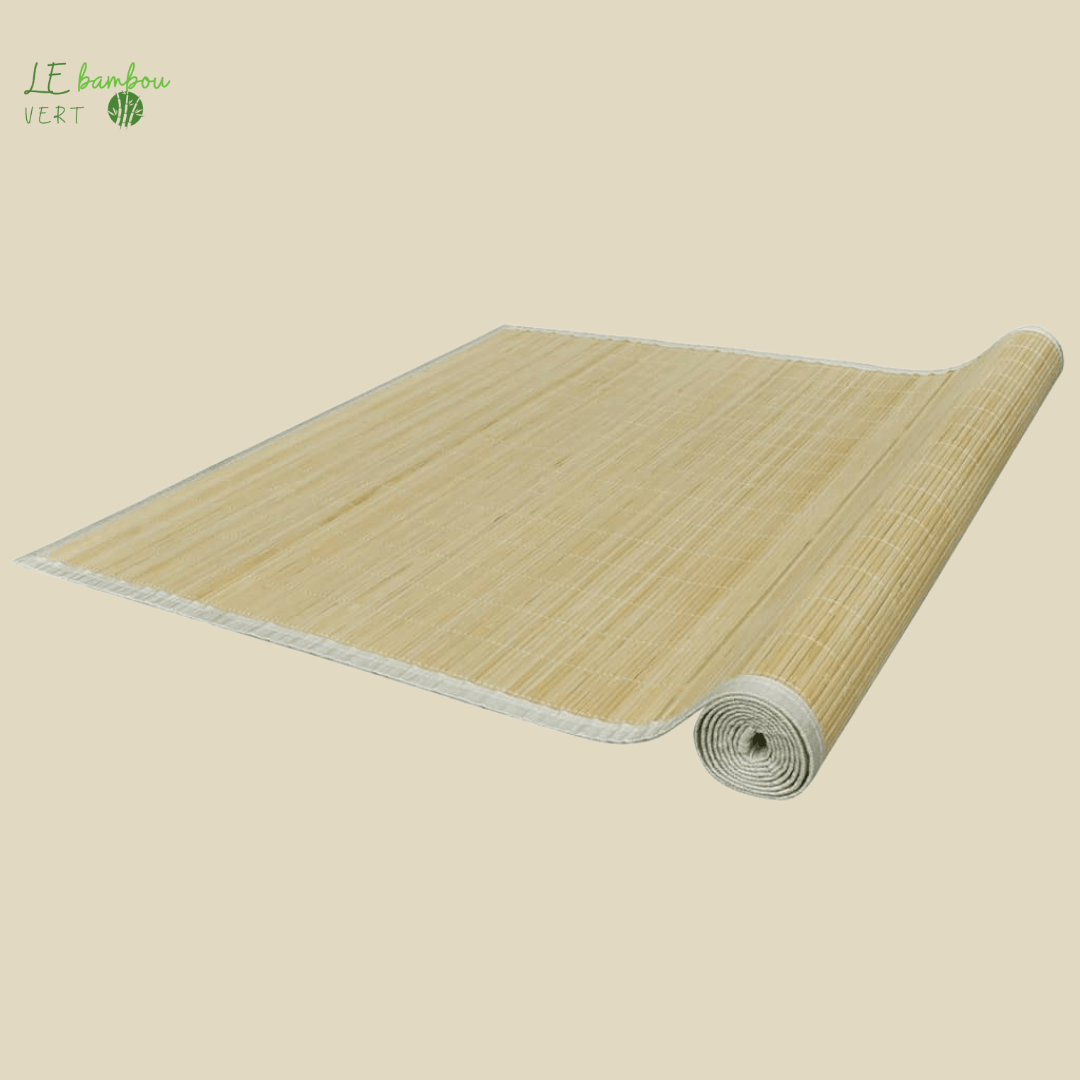 Tapis en bambou 100x160 cm Naturel 8718475591245 245820 le bambou vert