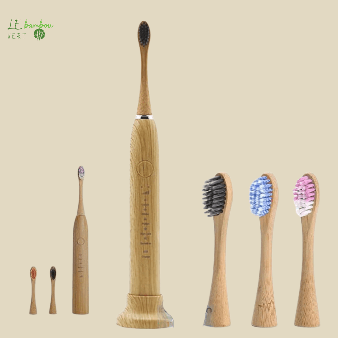 Brosses à Dents Électriques en Bambou Kit Complet 1005004654489071-T2 D2 With Retail le bambou vert