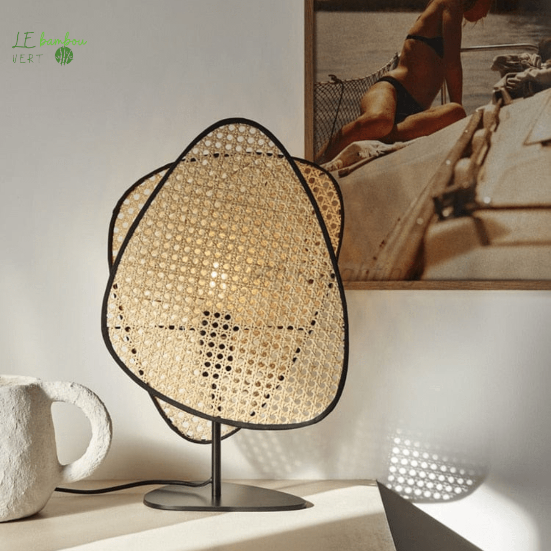 Lampadaire rotin Bambou de Chevet 1005005302780538-Talbl lamp-Rattan color le bambou vert