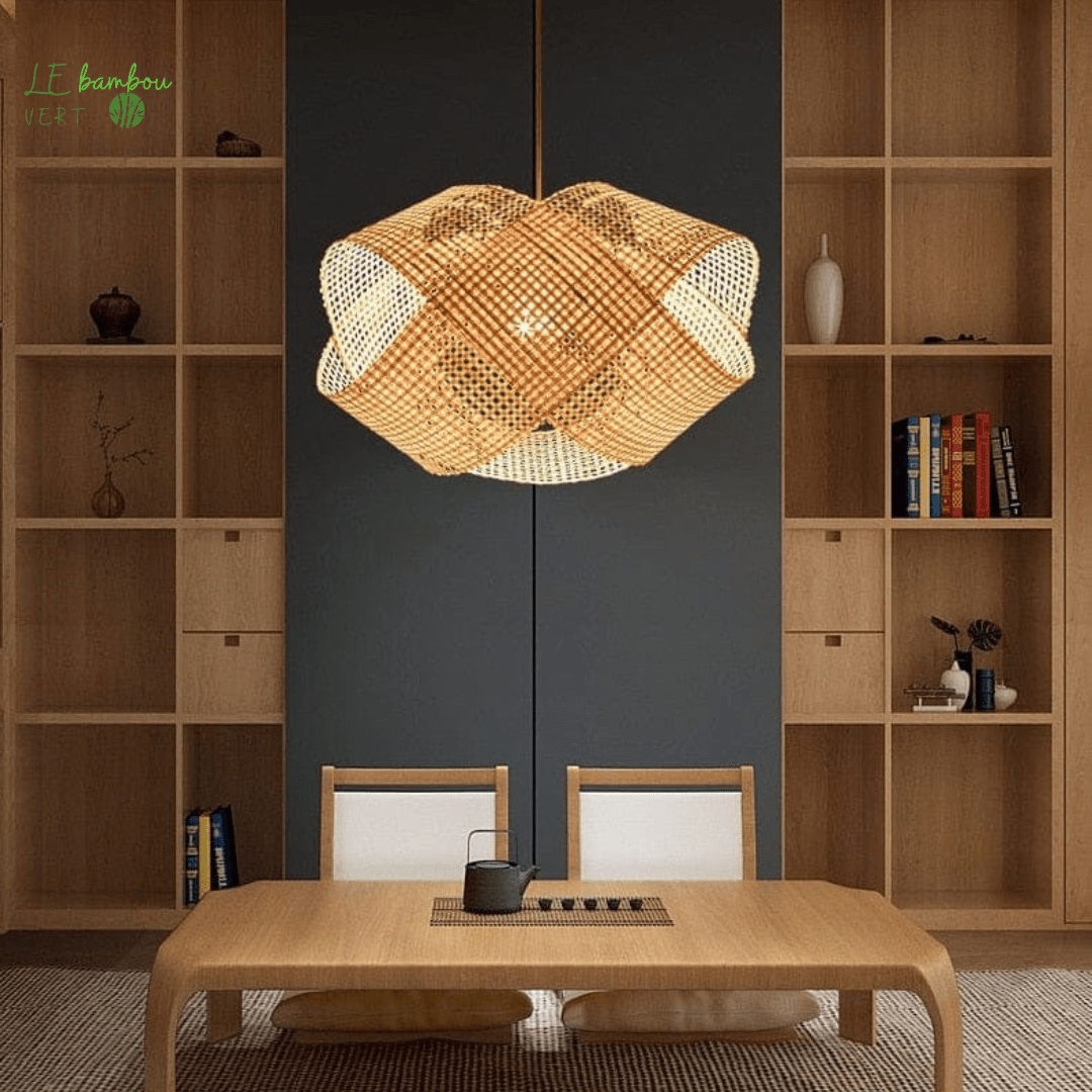 Suspension Lustre en Bambou style Infini 1005005204084618-40cm le bambou vert