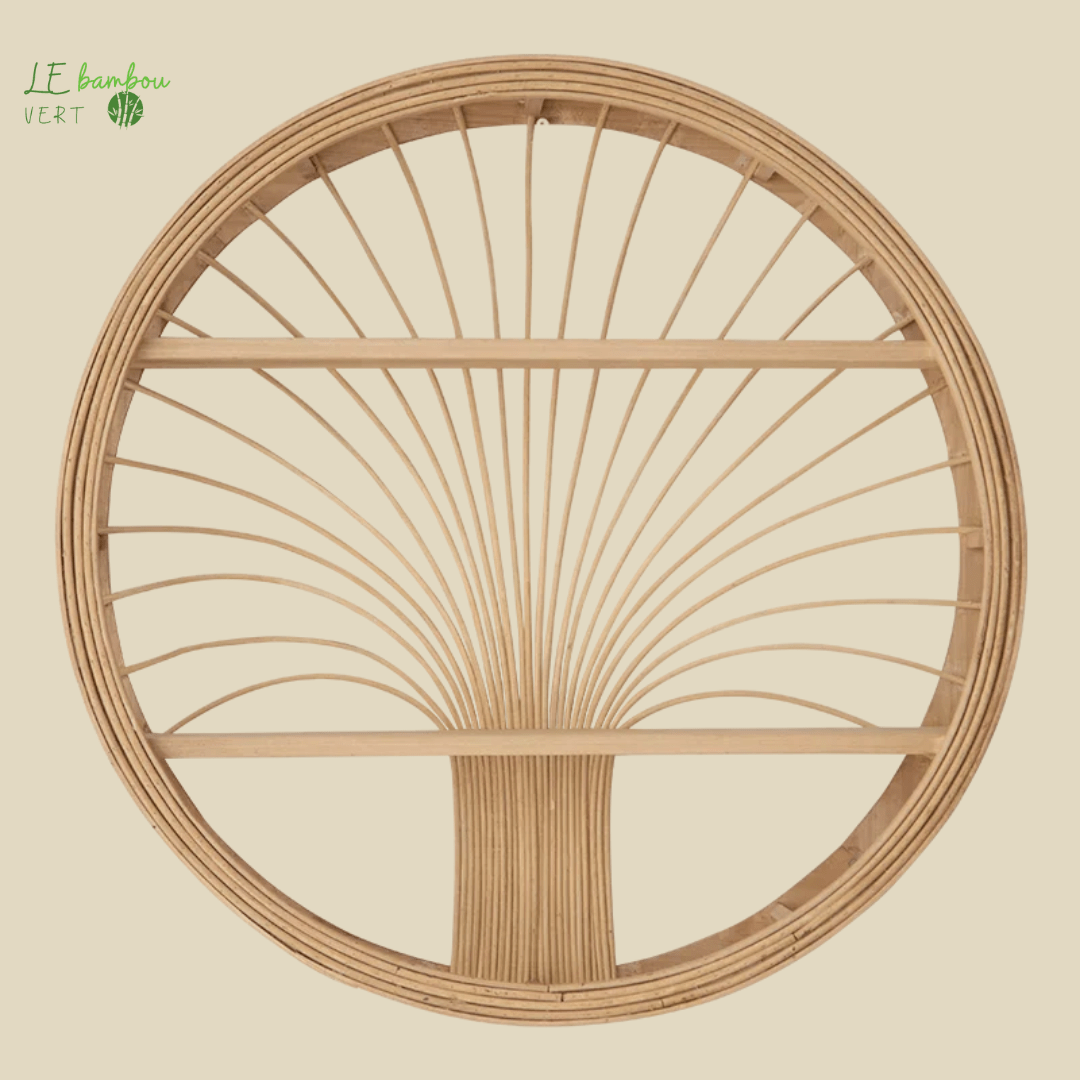 Étagère murale en Bambou design Suspendue à deux niveaux 1005006156049179-01 le bambou vert