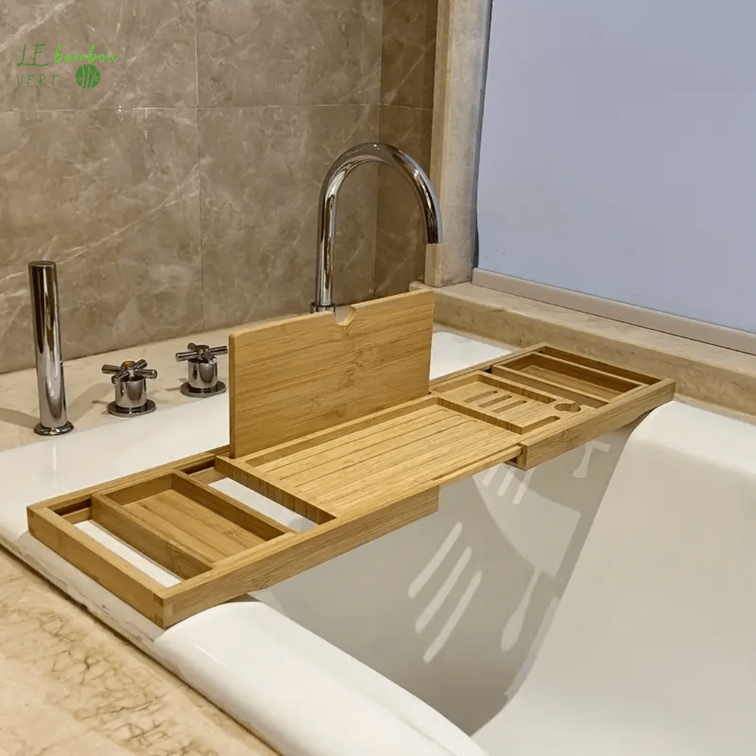 Plateau de baignoire en Bambou 601099633301309-All Bamboo Disassembly Bathtub Rack le bambou vert