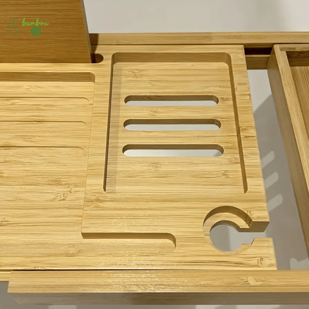 Plateau de baignoire en Bambou 601099633301309-All Bamboo Disassembly Bathtub Rack le bambou vert