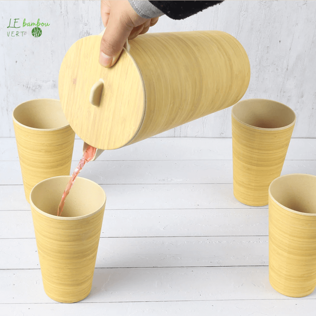 Ensemble de Verres en Fibre de Bambou https://lekochstore.com/products/lekoch-eco-friendly-bamboo-fiber-drinkware-set?_pos=13&_sid=d1faad895&_ss=r le bambou vert