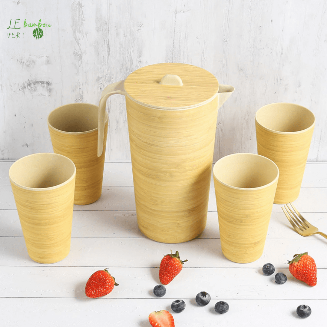 Ensemble de Verres en Fibre de Bambou https://lekochstore.com/products/lekoch-eco-friendly-bamboo-fiber-drinkware-set?_pos=13&_sid=d1faad895&_ss=r le bambou vert